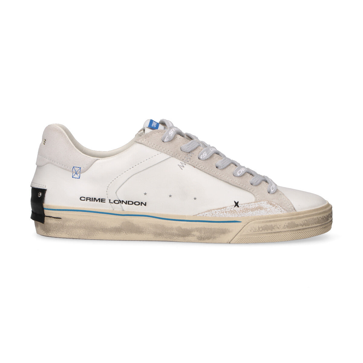 Crime London sneaker Distressed blue chill