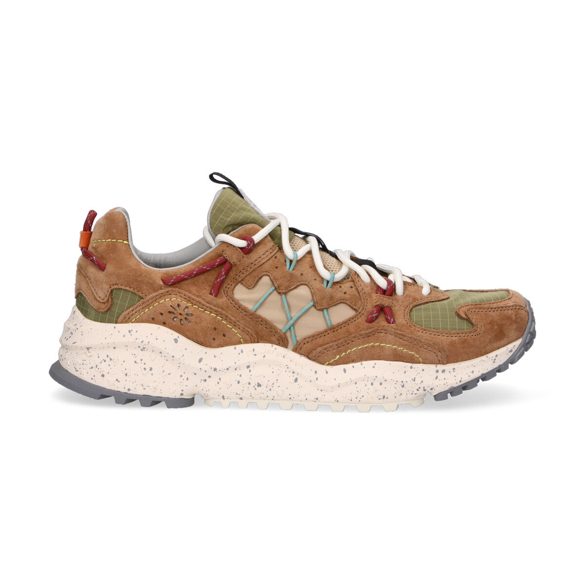 Flower Mountain sneaker Yamabushi camoscio cuoio