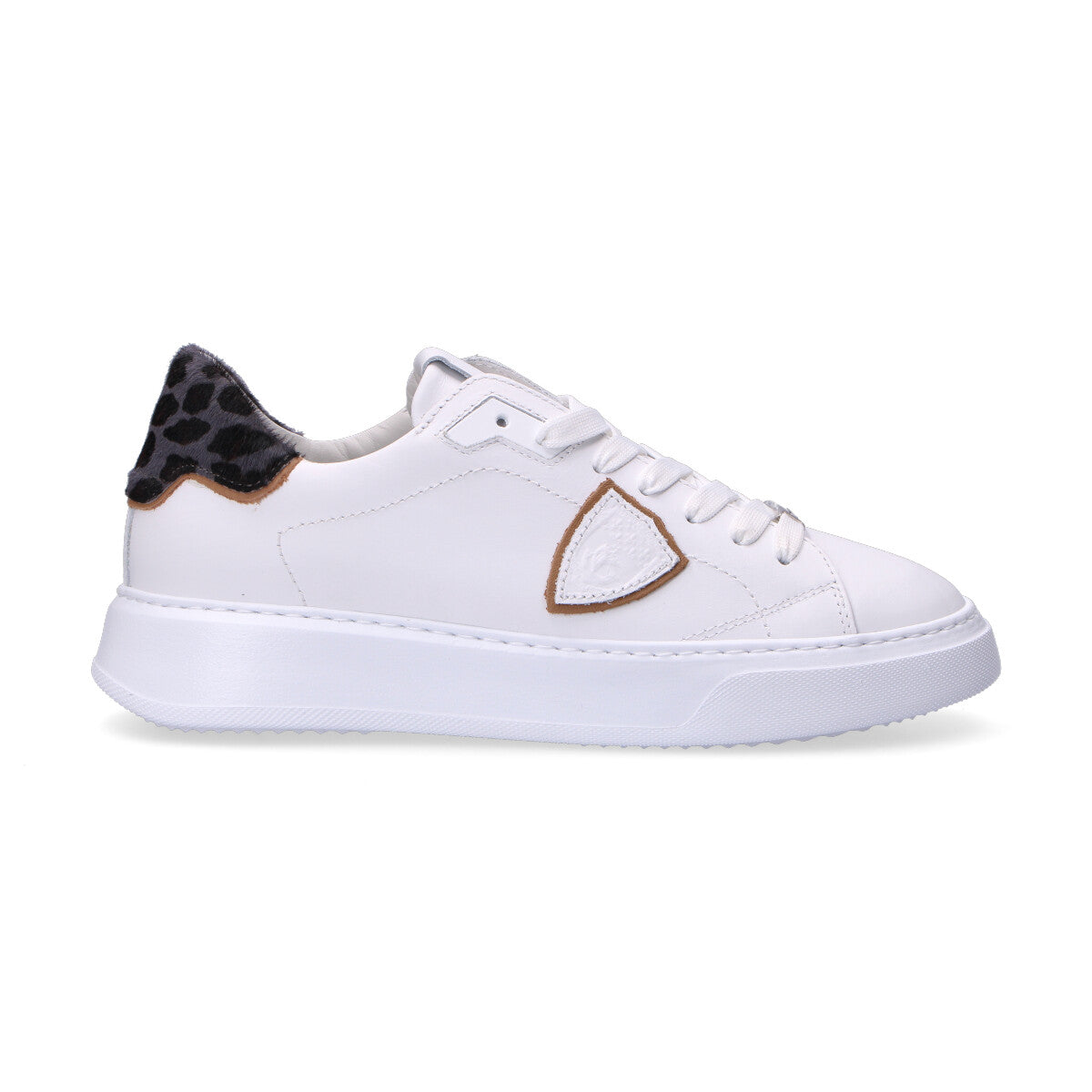 Philippe Model sneaker temple animalier leo bianca