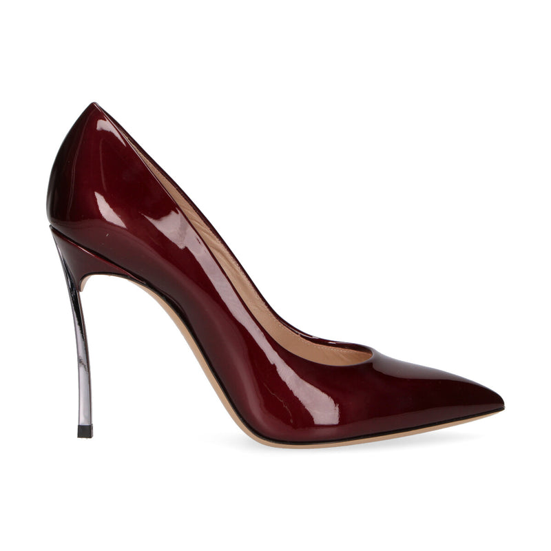 Casadei decolltè Blade lucida bordeaux