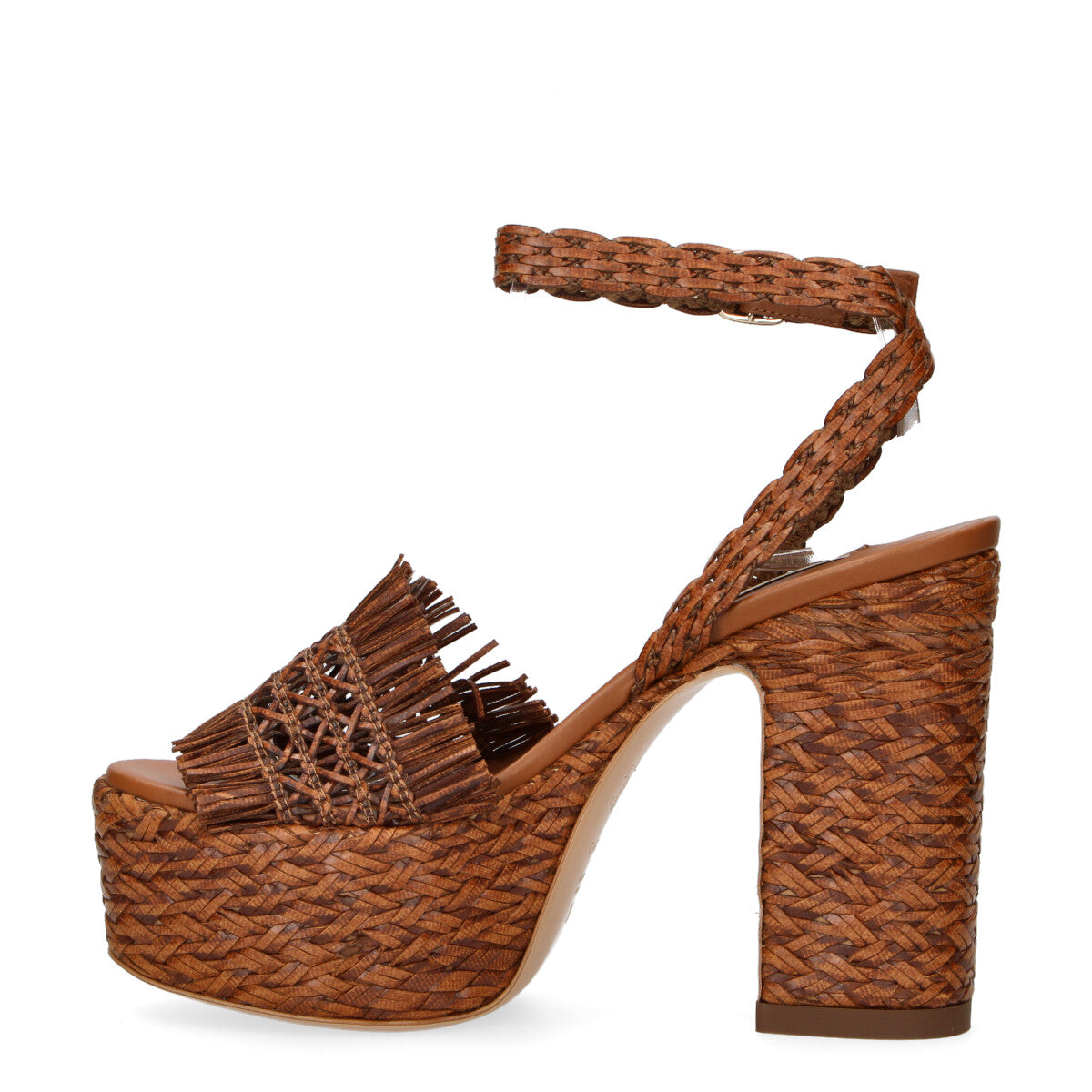 Casadei sandalo Madagascar platform intrecciato