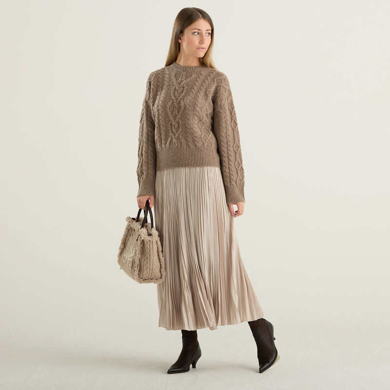 Weekend Max Mara – Maglione Alben in pura lana vergine marrone
