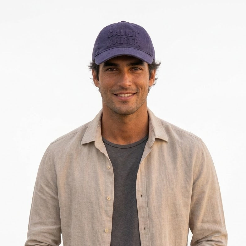 Mc2 Saint Barth cappello con frontino logo patch blu