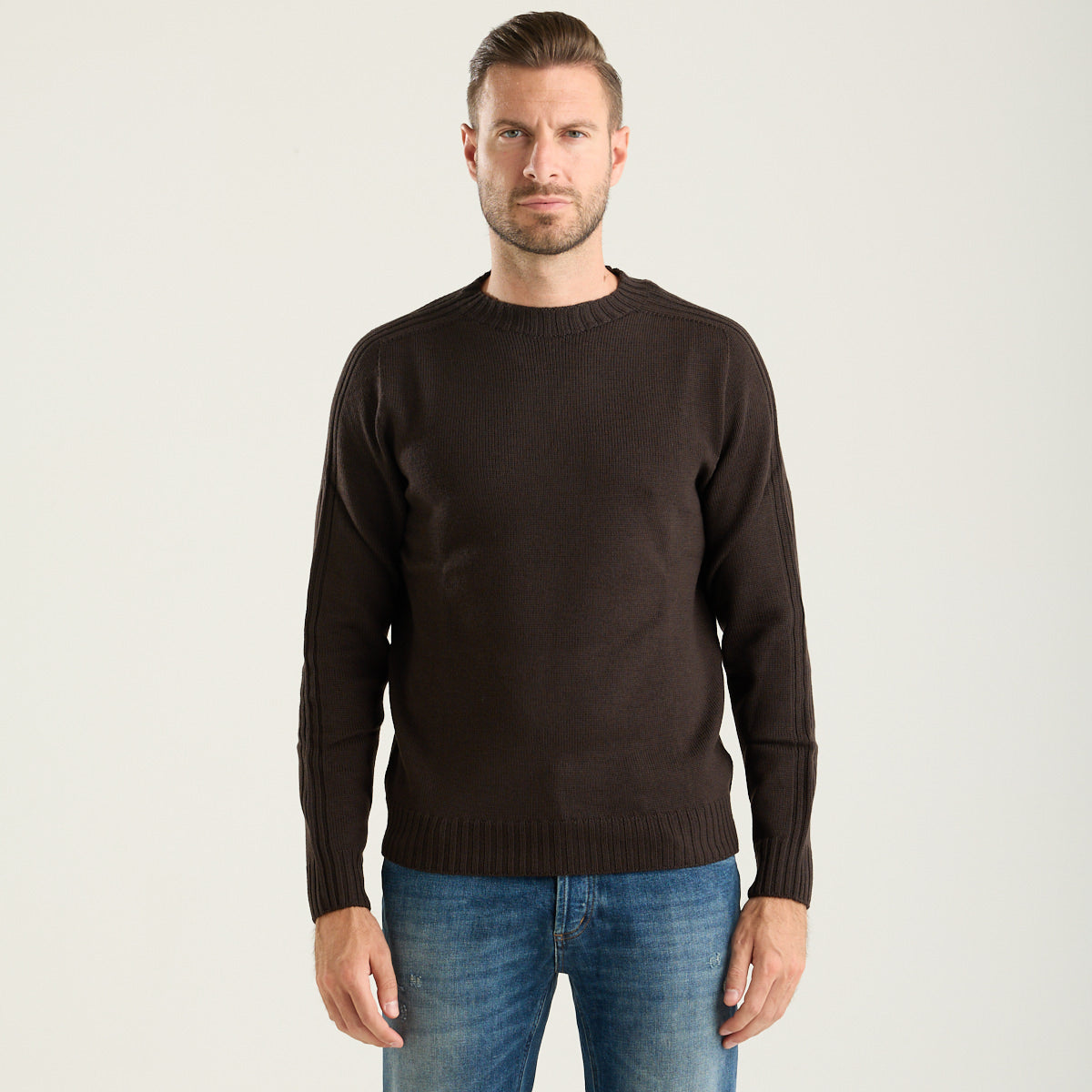 Dondup maglione girocollo marrone