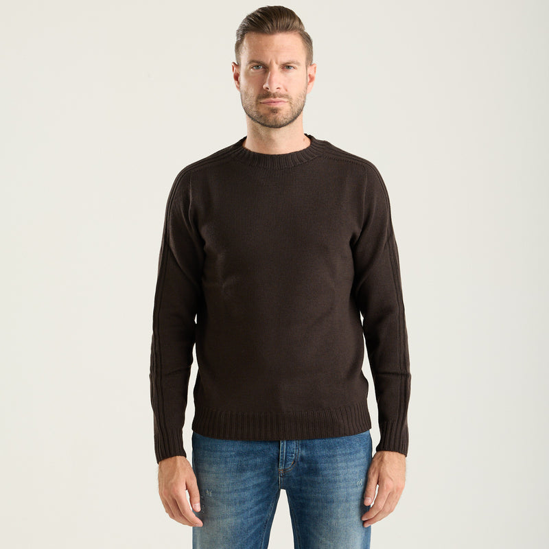 Dondup maglione girocollo marrone
