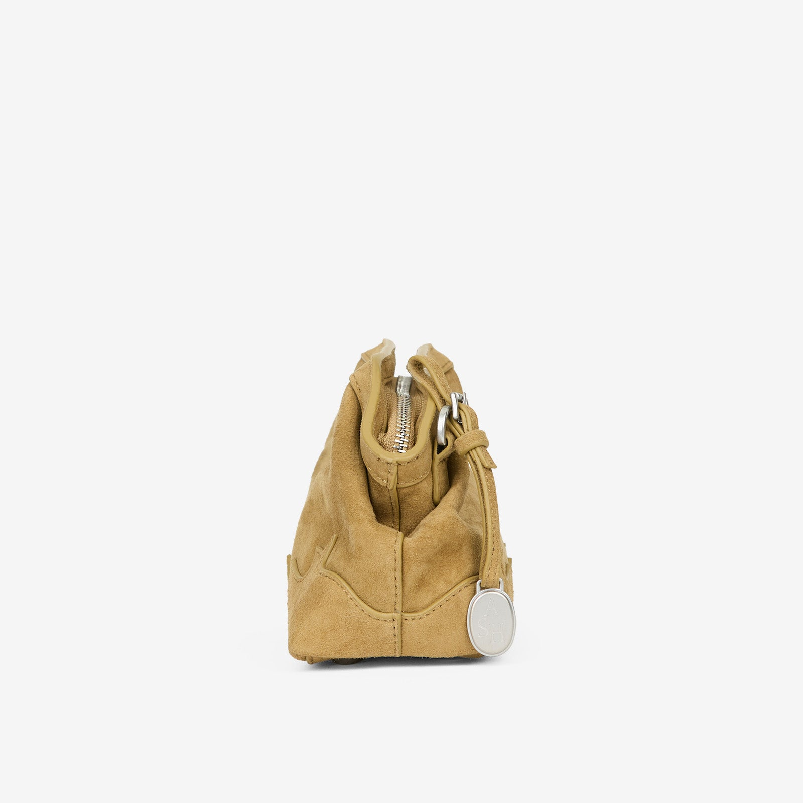 Ash borsa july texas in camoscio beige