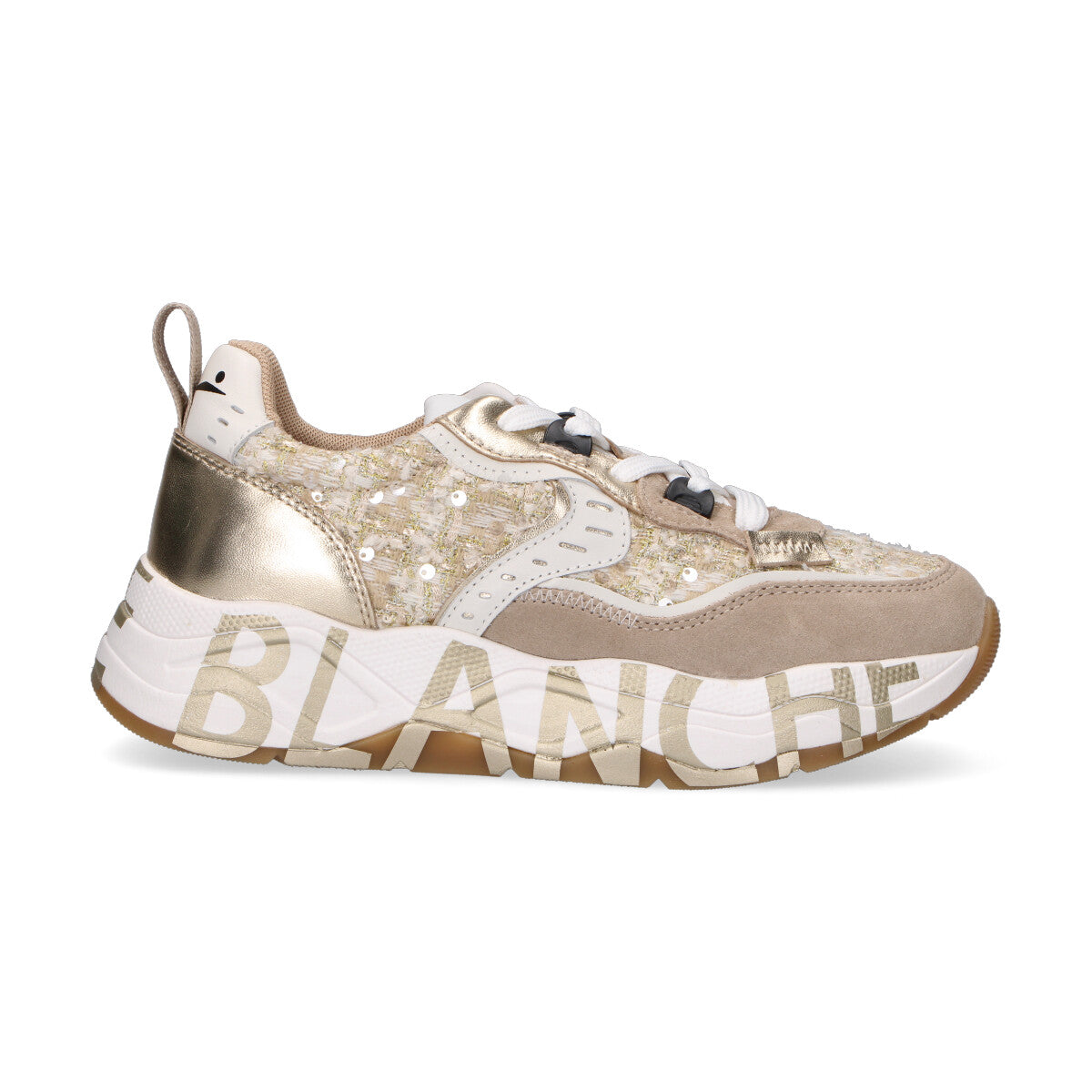 Voile Blanche sneaker Club105 in tessuto beige
