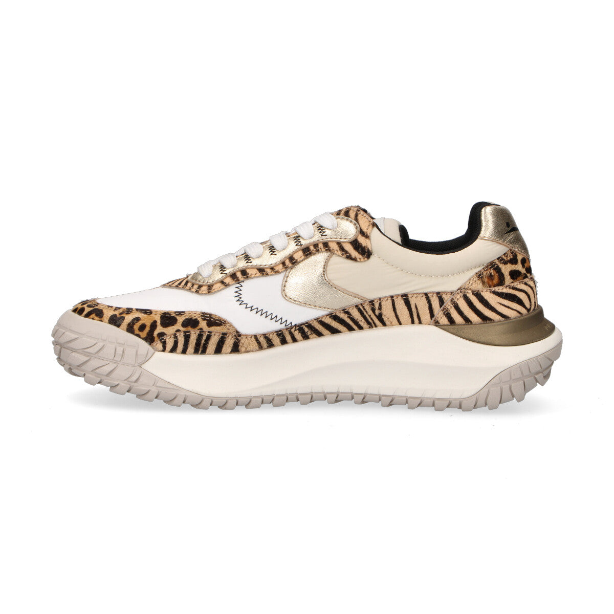 Voile Blanche sneaker Club Act cavallino animalier