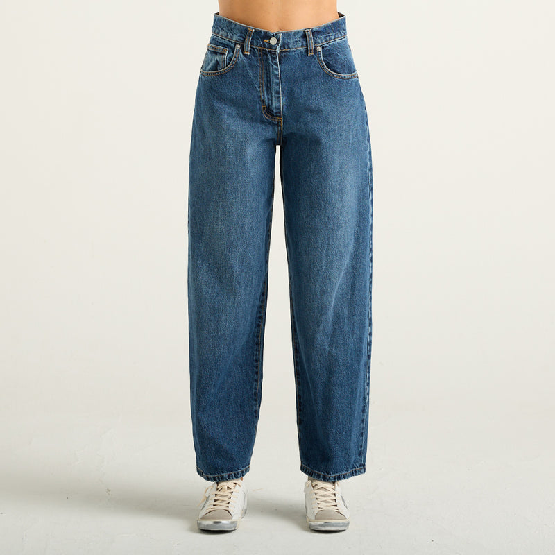 Haveone Bella Jeans Baggy Donna Blu