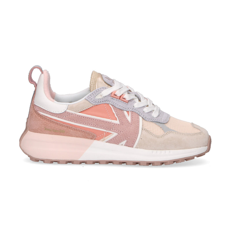 Kaotiko sneaker Detroit in nylon beige rosa