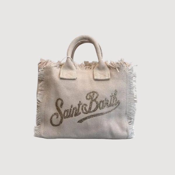 Mc2 Saint Barth borsa vanity mini strass beige