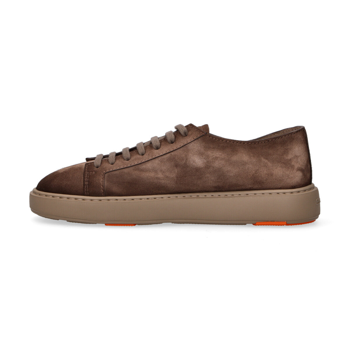 Santoni sneaker in camoscio marrone