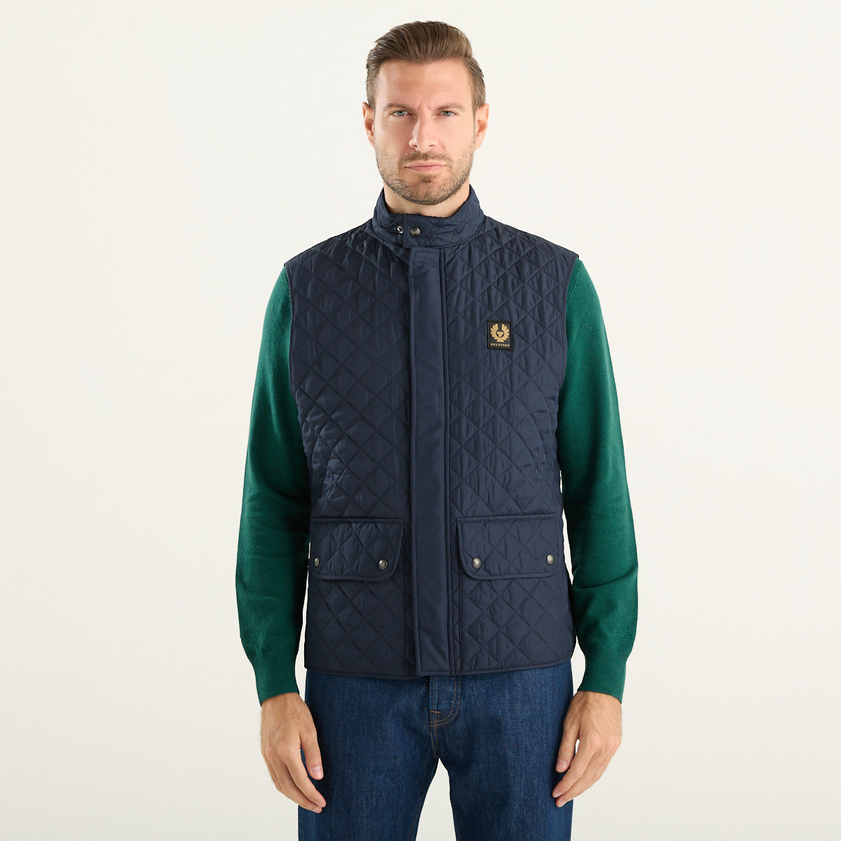 Gilet Belstaff Icon Blu Dark Ink