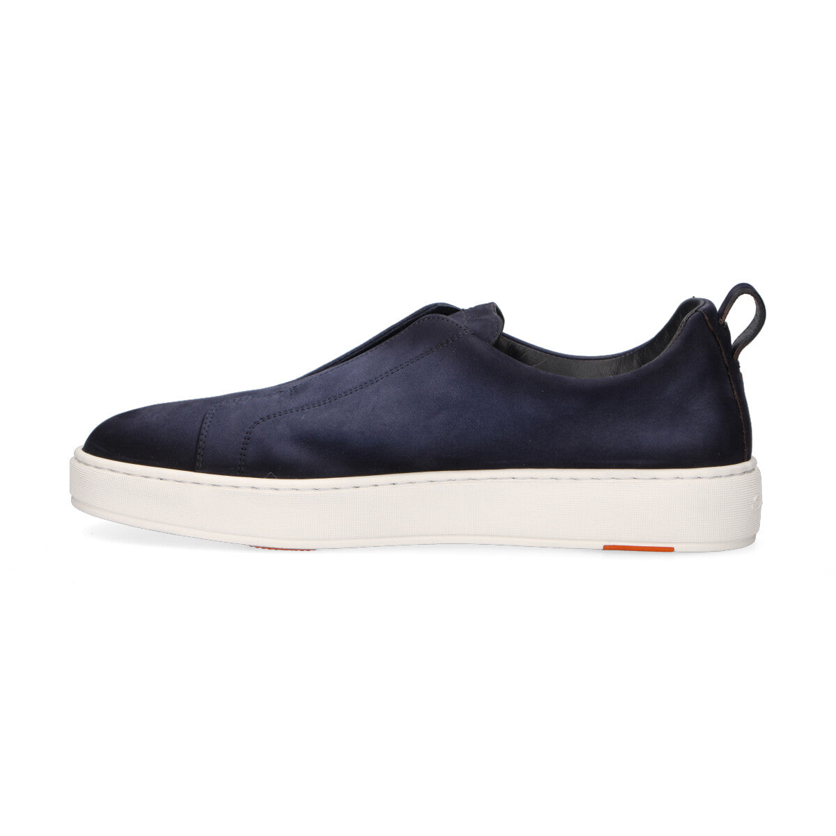 Santoni sneaker slip-on in camoscio blu