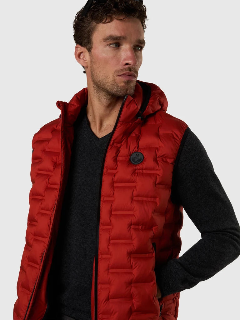 North Sails gilet laser mattone