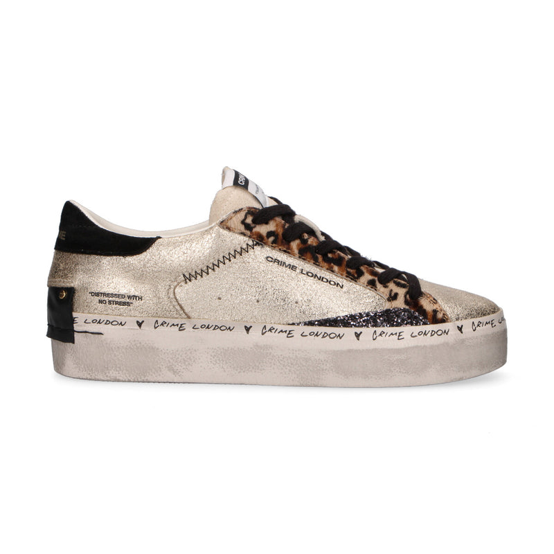 Crime London sneaker Distressed PLA platino