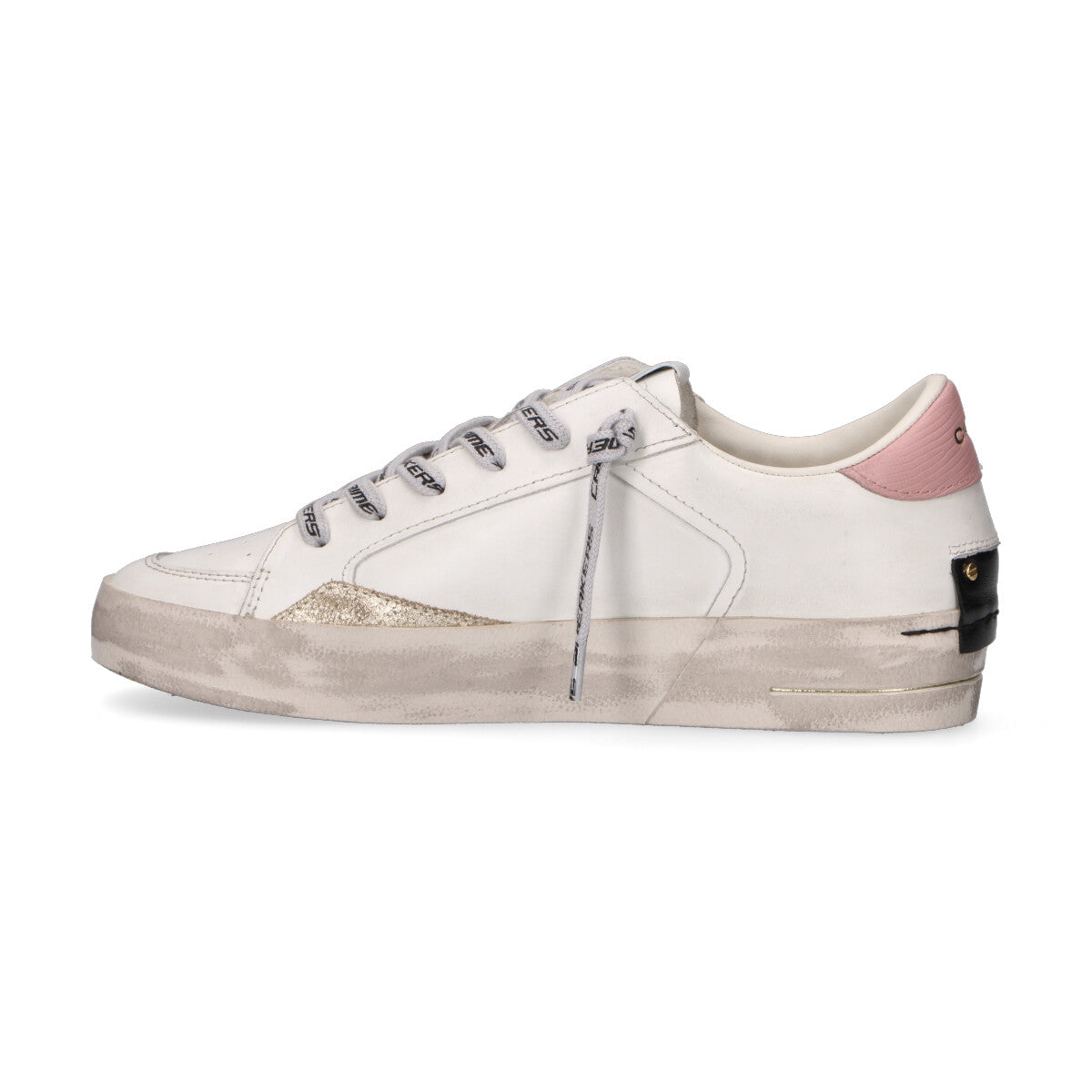 Crime London sneaker SK8 Deluxe pelle bianca