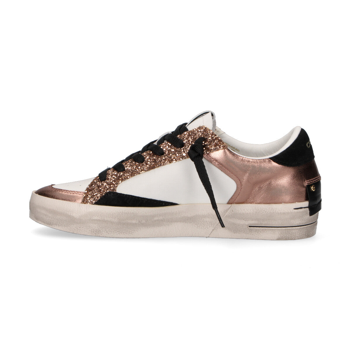 Crime London sneaker SK8 Deluxe glitter bronzo