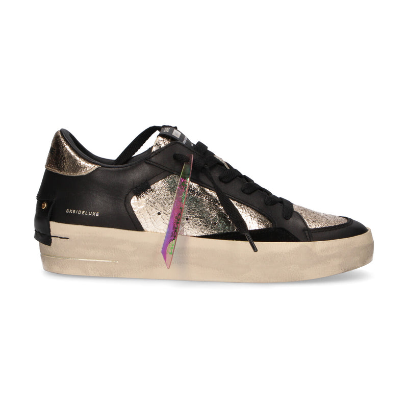 Crime London sneaker SK8 Deluxe oro nera