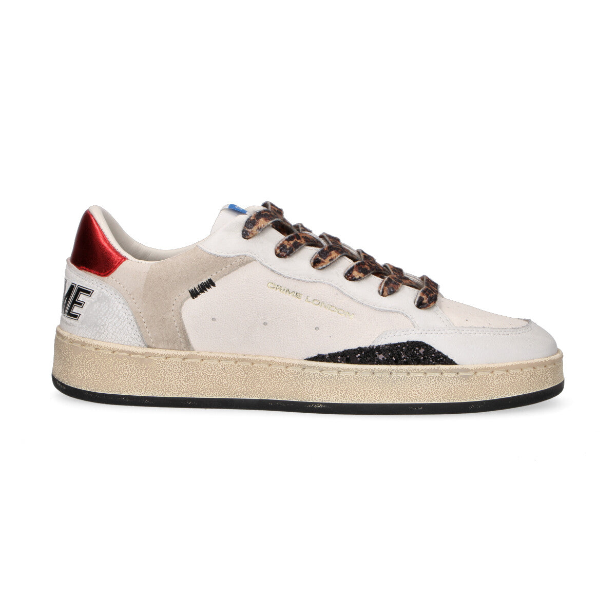 Crime London sneaker Chelsea pelle bianca