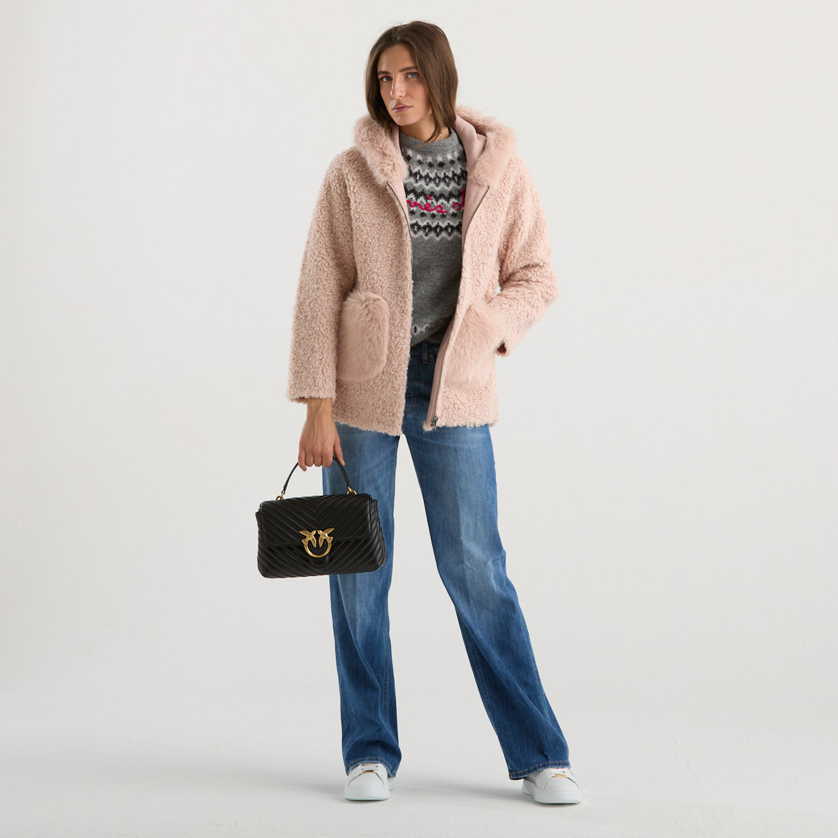 Blanche teddy reversibile rosa