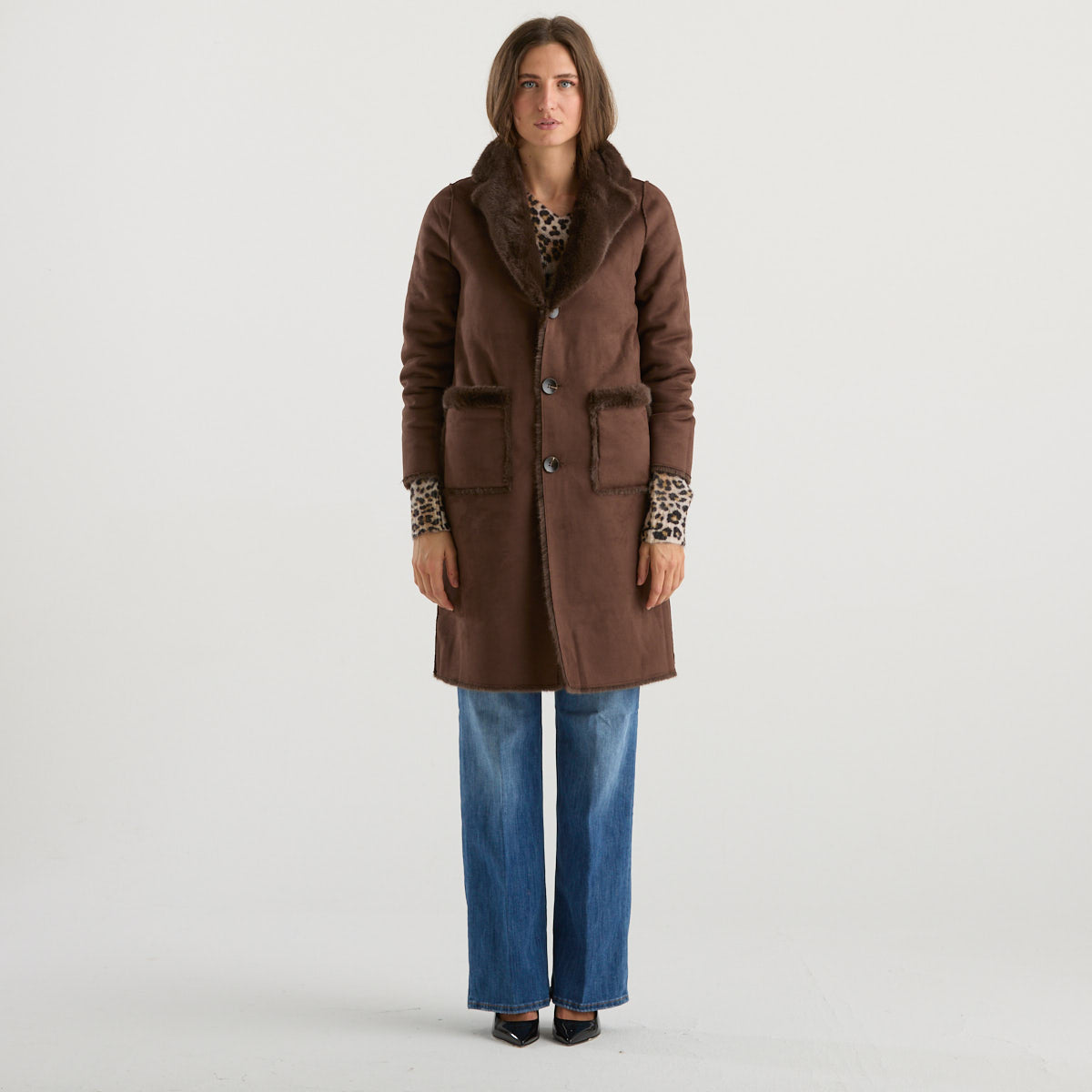 Blanche eco pelliccia reversibile tdm