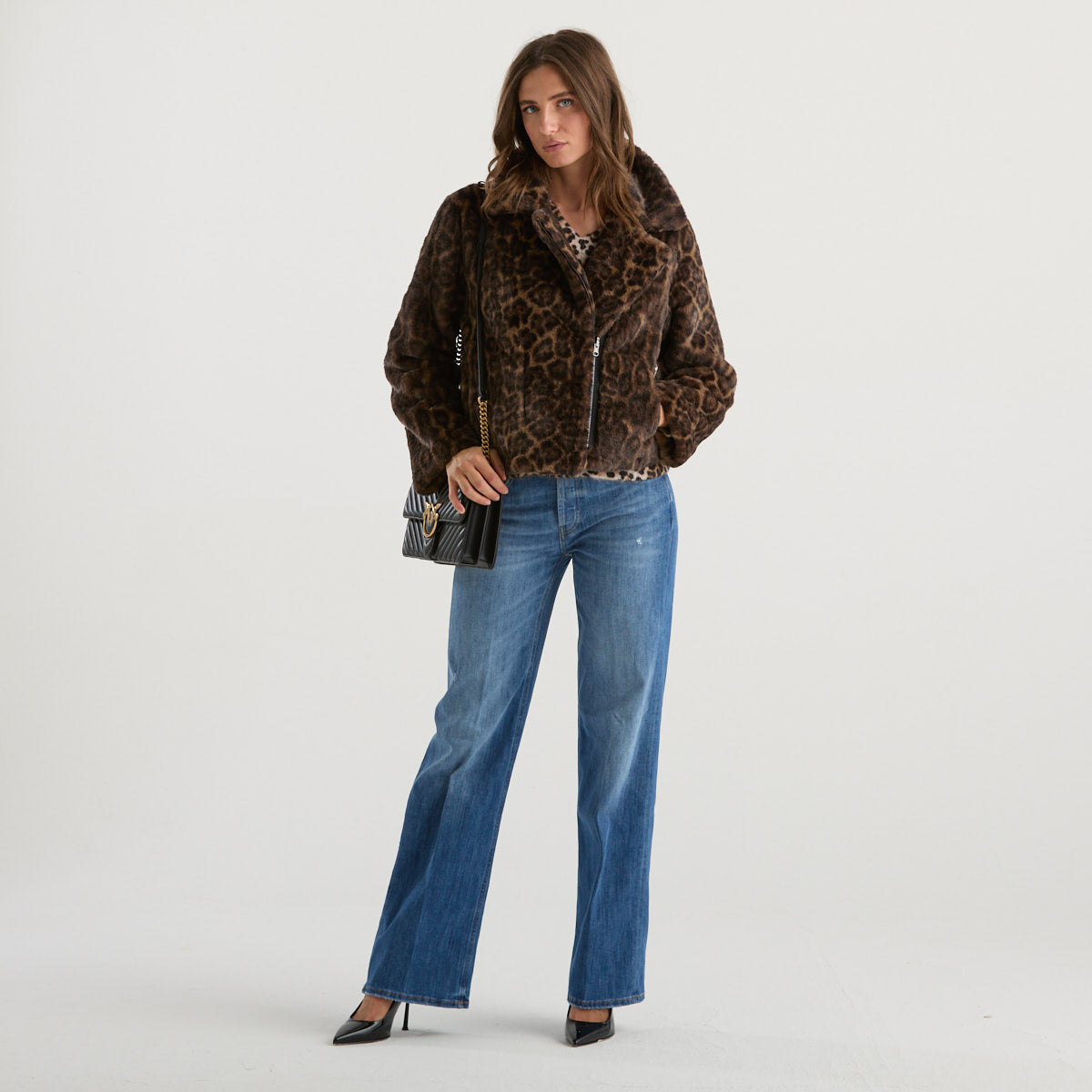 Blanche eco pelliccia maculata