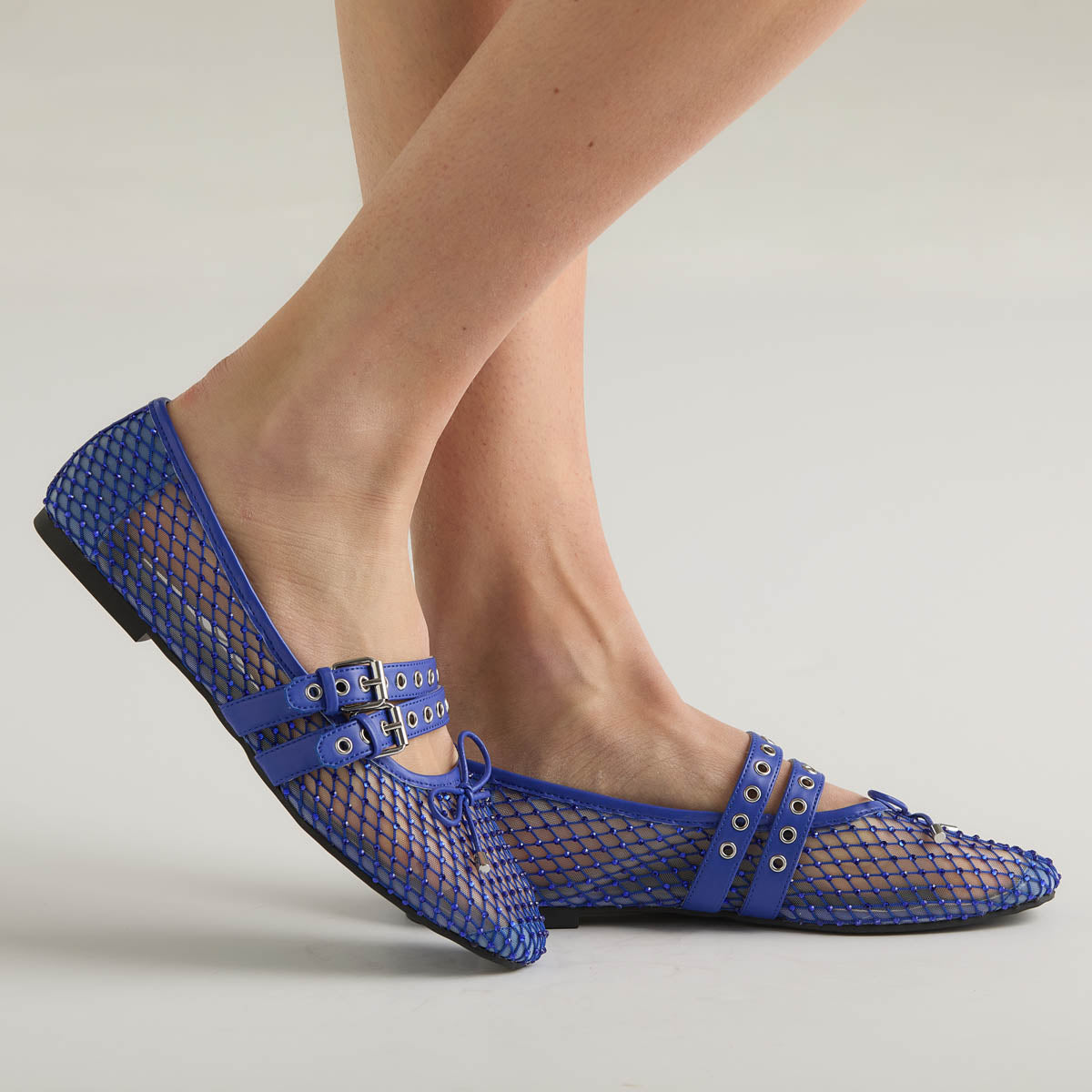 Ballerina Loafer Intrecciata celeste