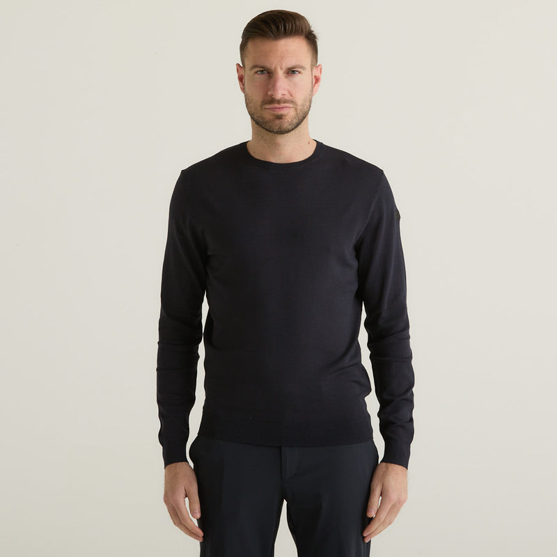 Rrd maglia girocollo Maxell Round tessuto blu