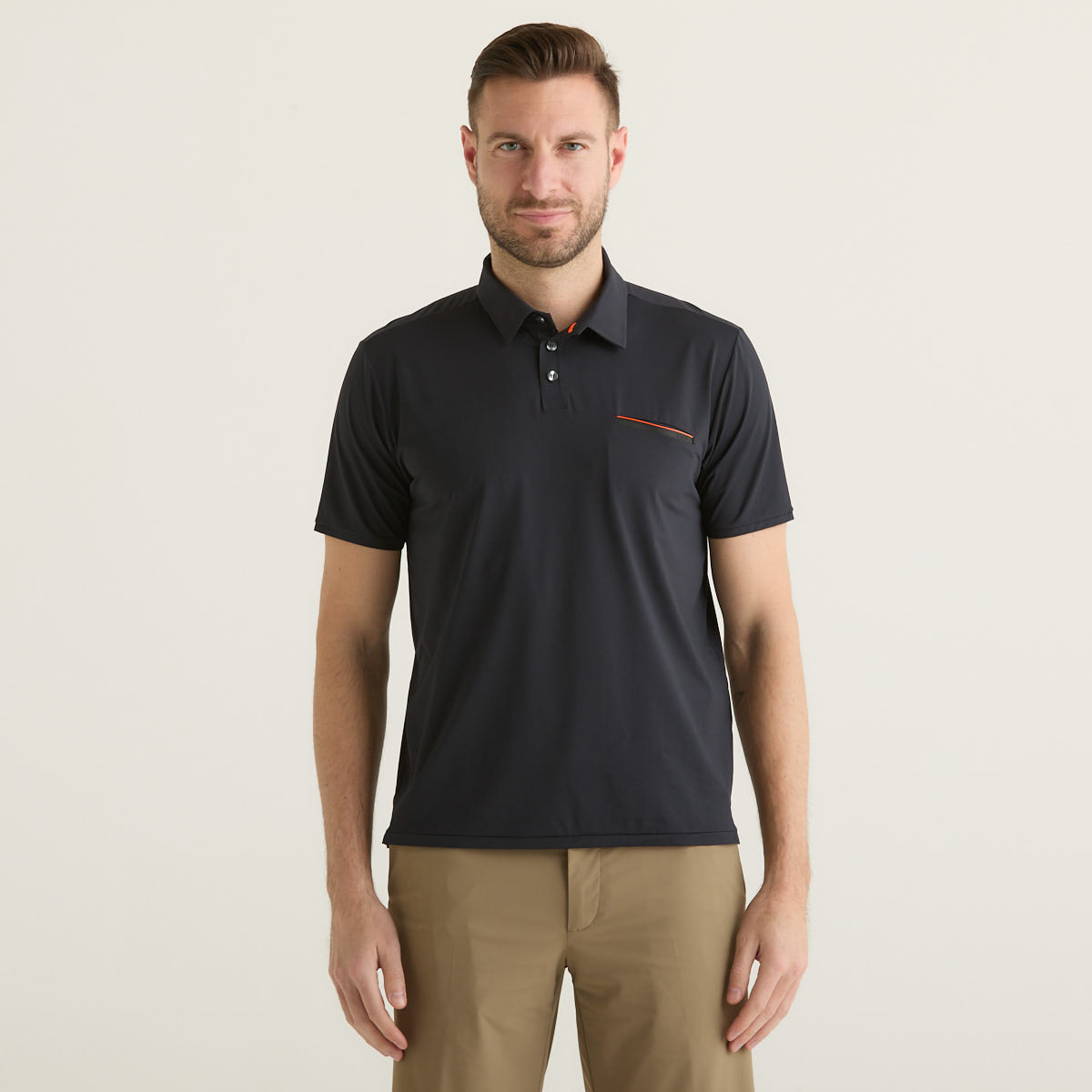 Rrd polo Oxford Pocket in tessuto blu