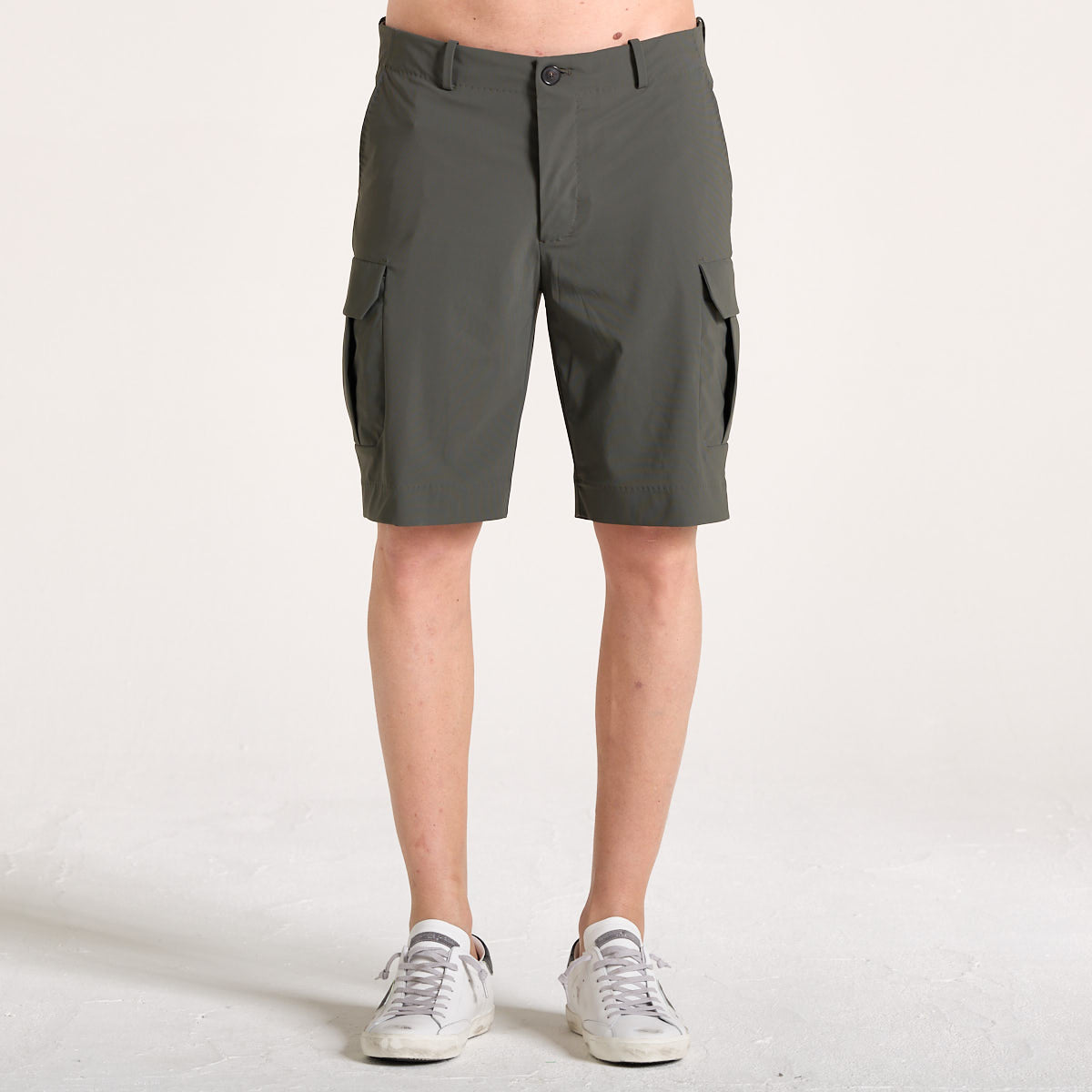 RRD bermuda tasconato in tessuto verde militare