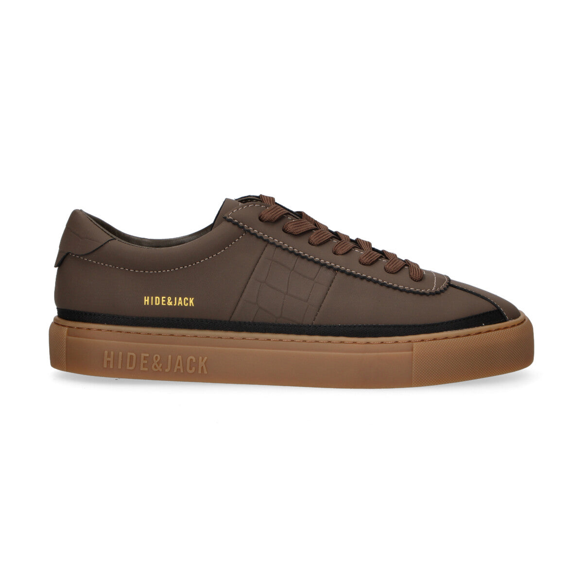 Hide & jack sneaker Retro in pelle marrone