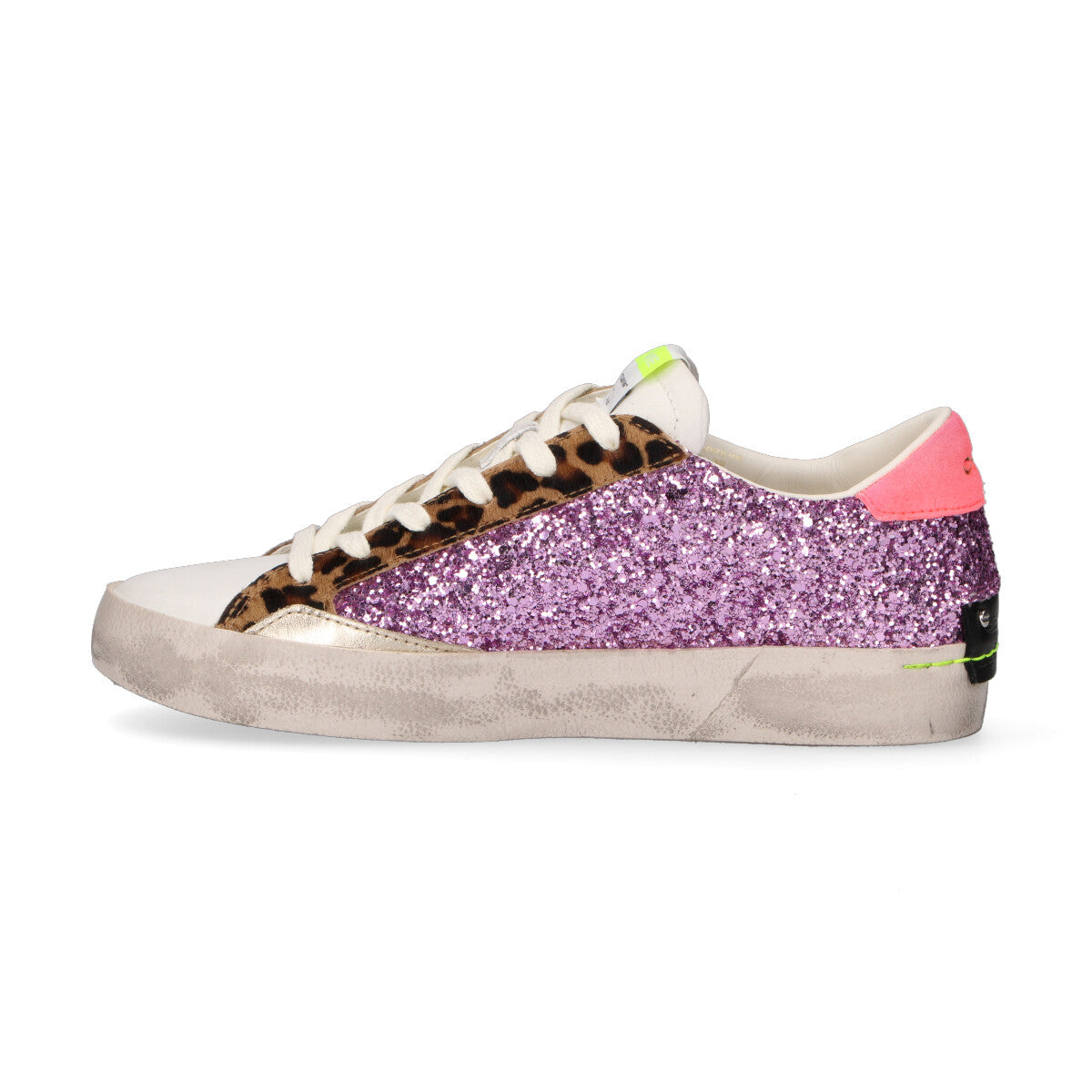 Crime London sneaker Distressed purple pop