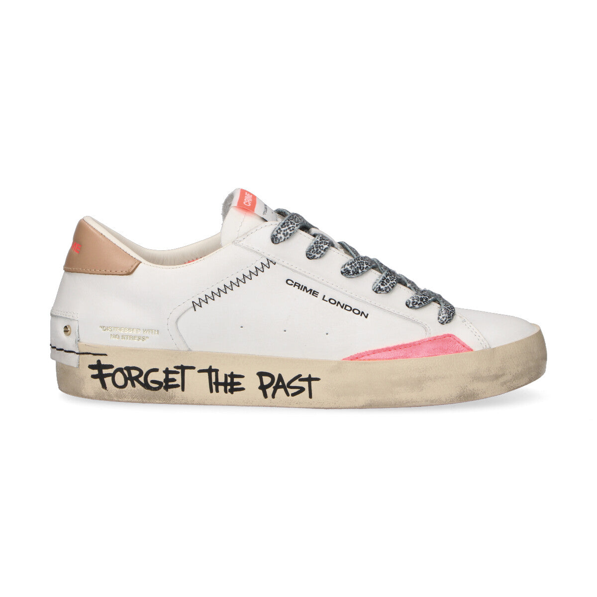 Crime London sneaker Distressed Lo Vintage Coral