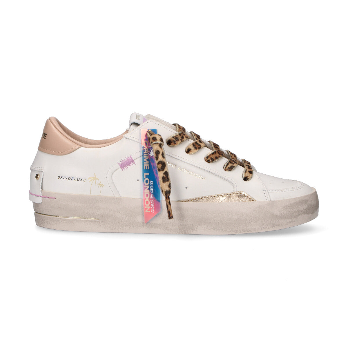 Crime London sneaker Sk8 Deluxe savage white