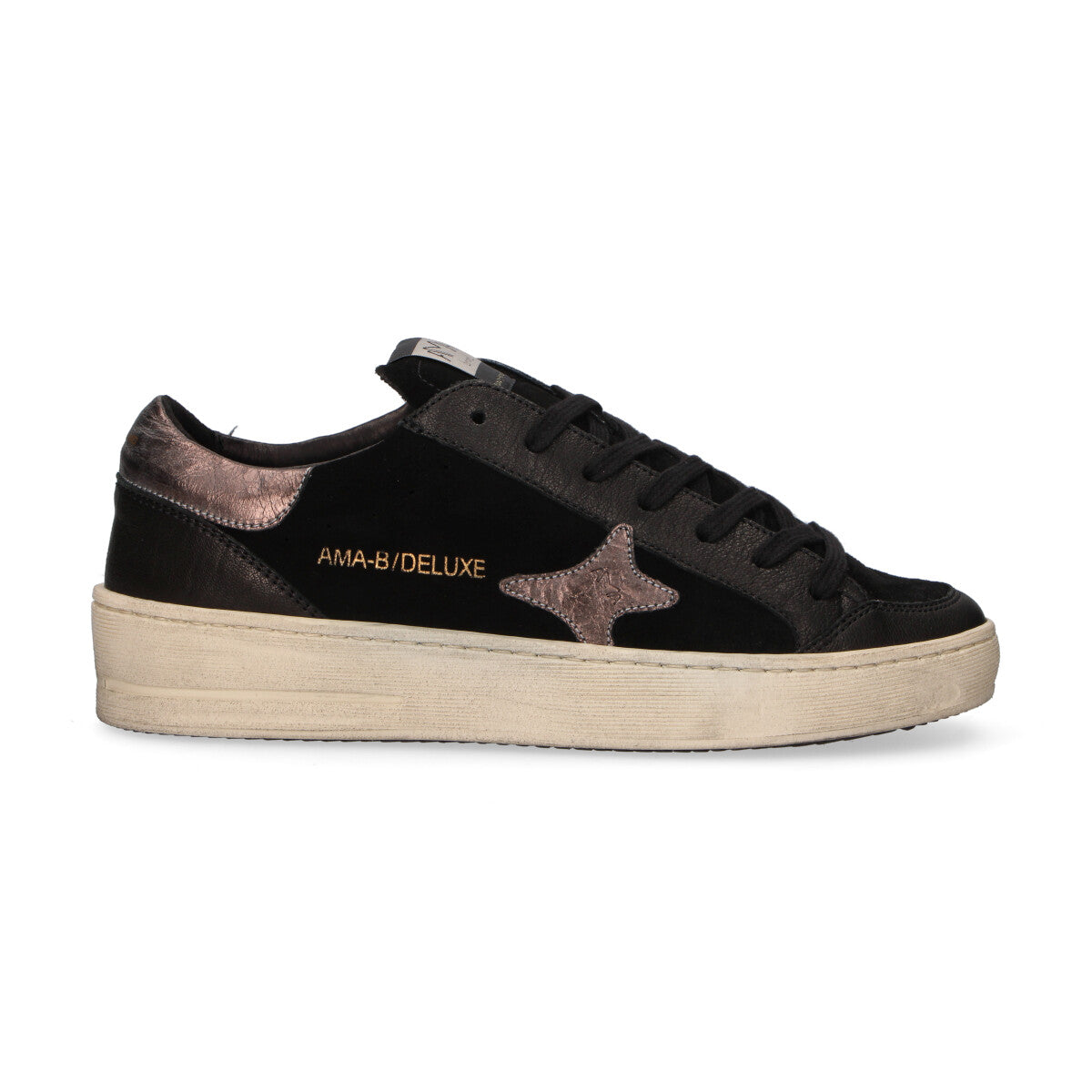 Ama Brand sneaker Slam in camoscio nero