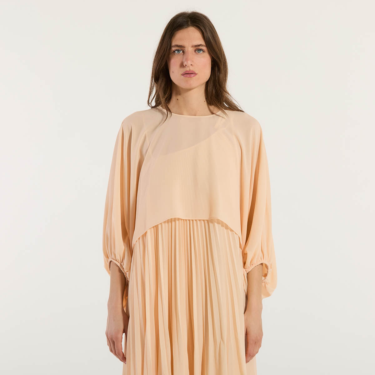 Patrizia Pepe casacca in georgette albicocca