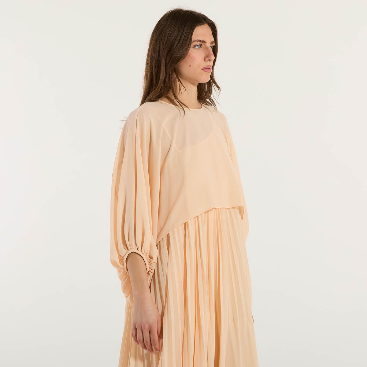 Patrizia Pepe casacca in georgette albicocca