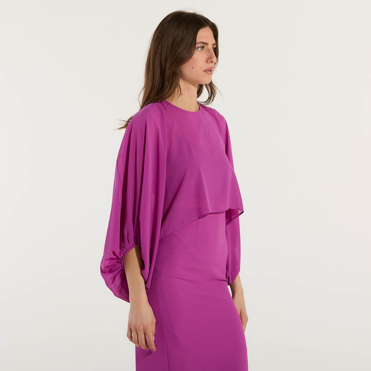 Patrizia Pepe casacca in georgette viola