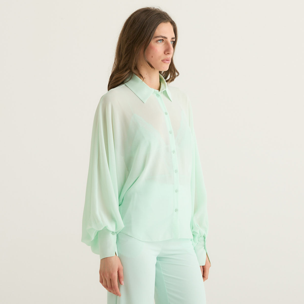 Patrizia Pepe camicia fluida verde