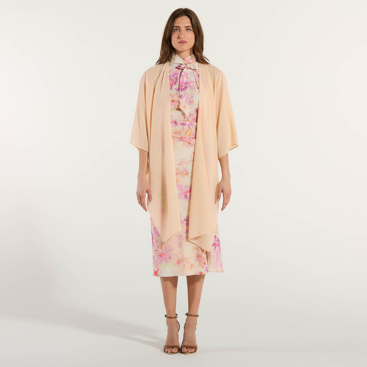 Patrizia Pepe stola elegante tessuto albicocca