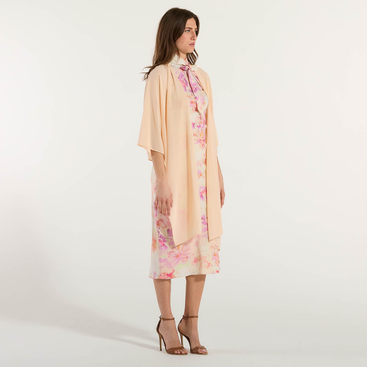 Patrizia Pepe stola elegante tessuto albicocca