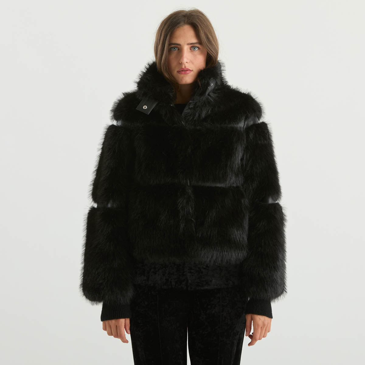 Patrizia Pepe eco pelliccia corta nera