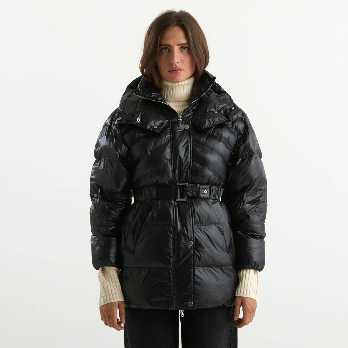 Patrizia Pepe giubbotto imbottito in tessuto nero