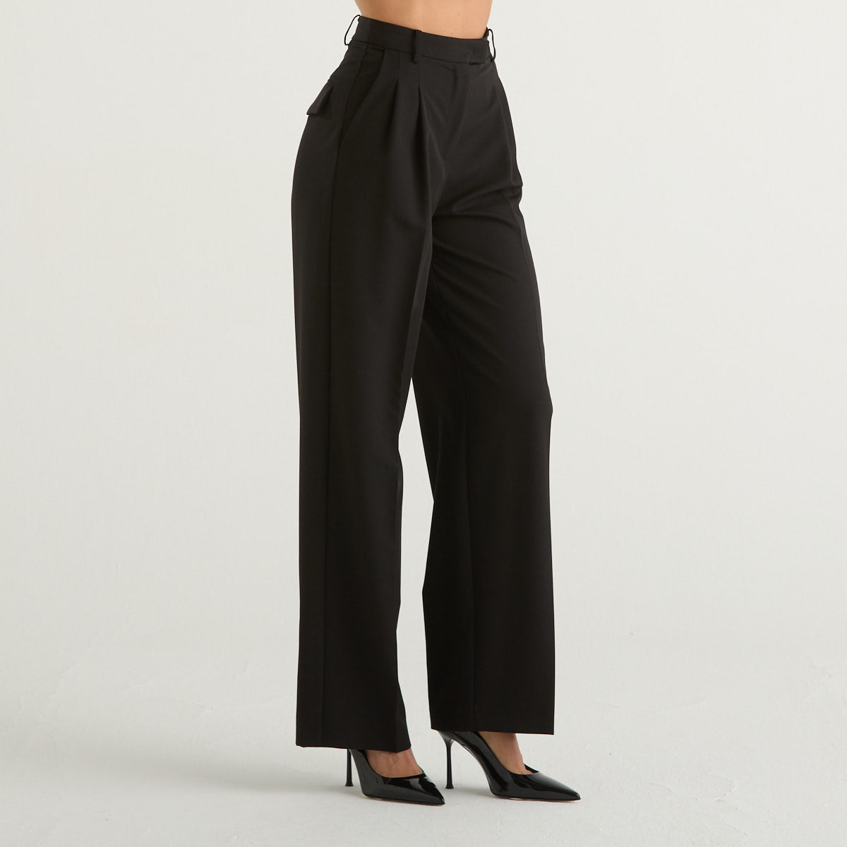 Patriza Pepe pantalone elegante in tessuto nero