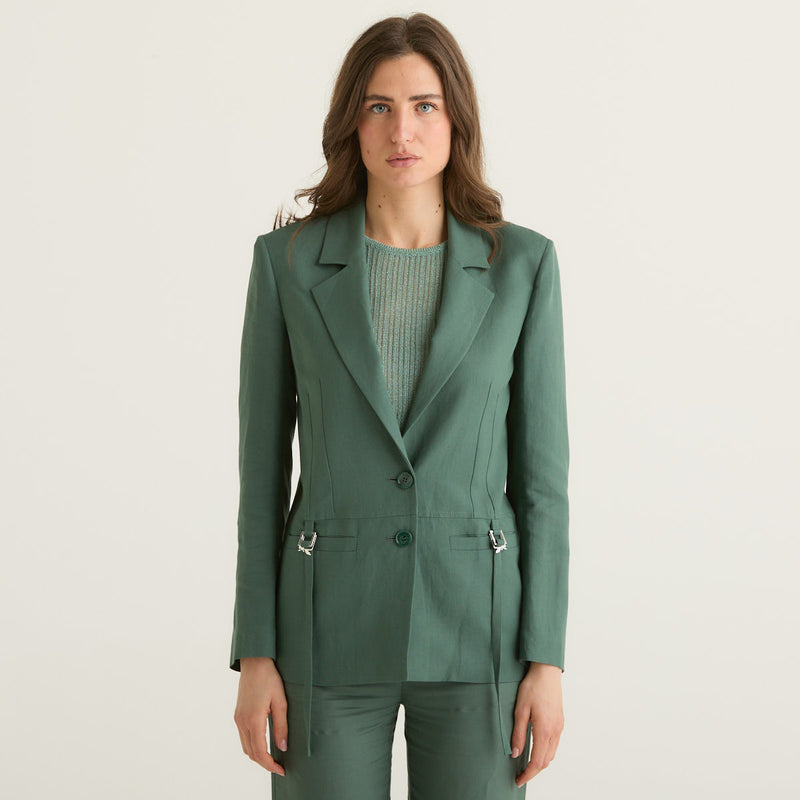 Patrizia Pepe giacca monopetto verde