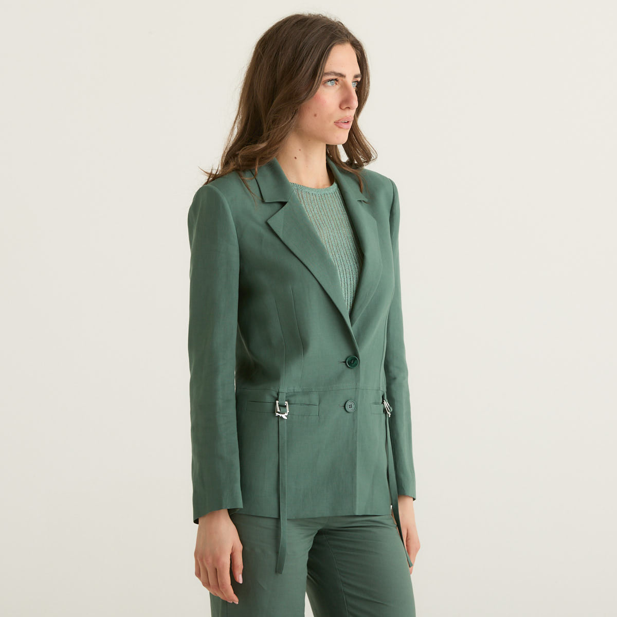 Patrizia Pepe giacca monopetto verde