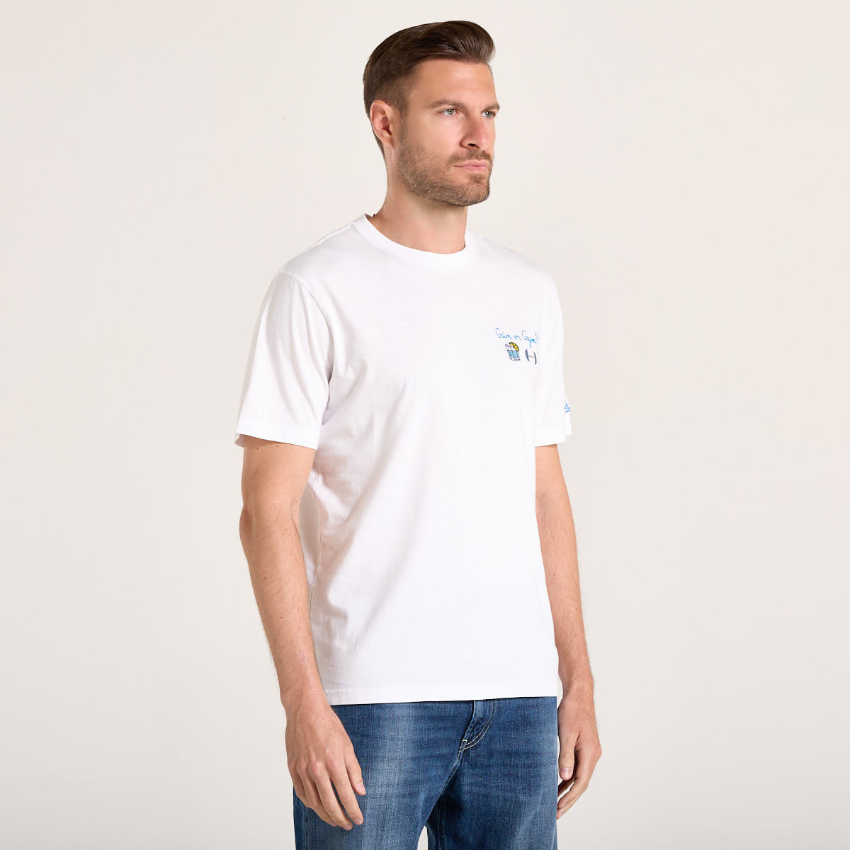 Mc2 Saint Barth t-shirt portofino gin gym bianca