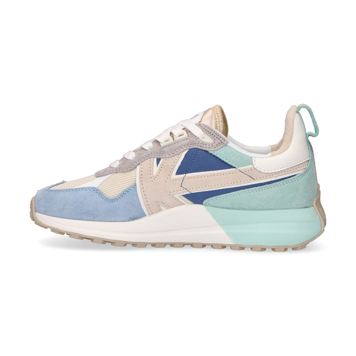 Kaotiko sneaker Detroit in camoscio azzurra