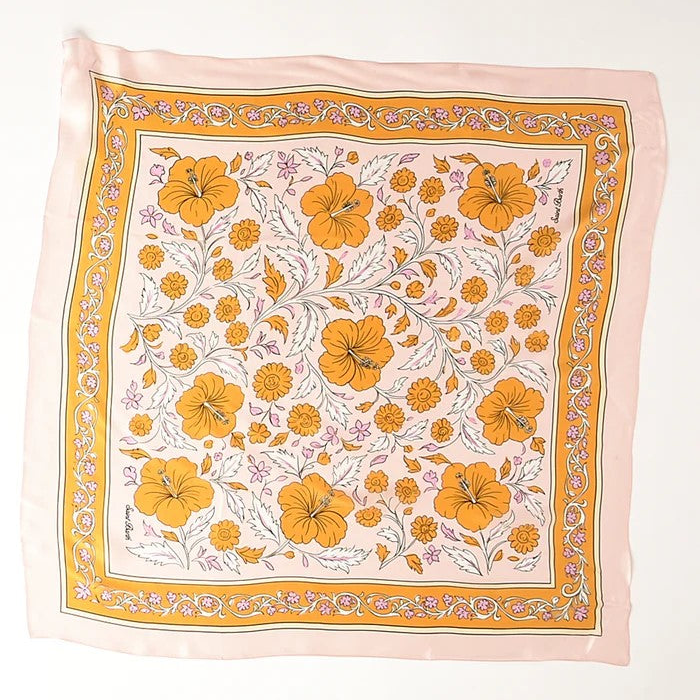Mc2 Saint Barth foulard Thaiti Silk Voile Hibiscus rosa